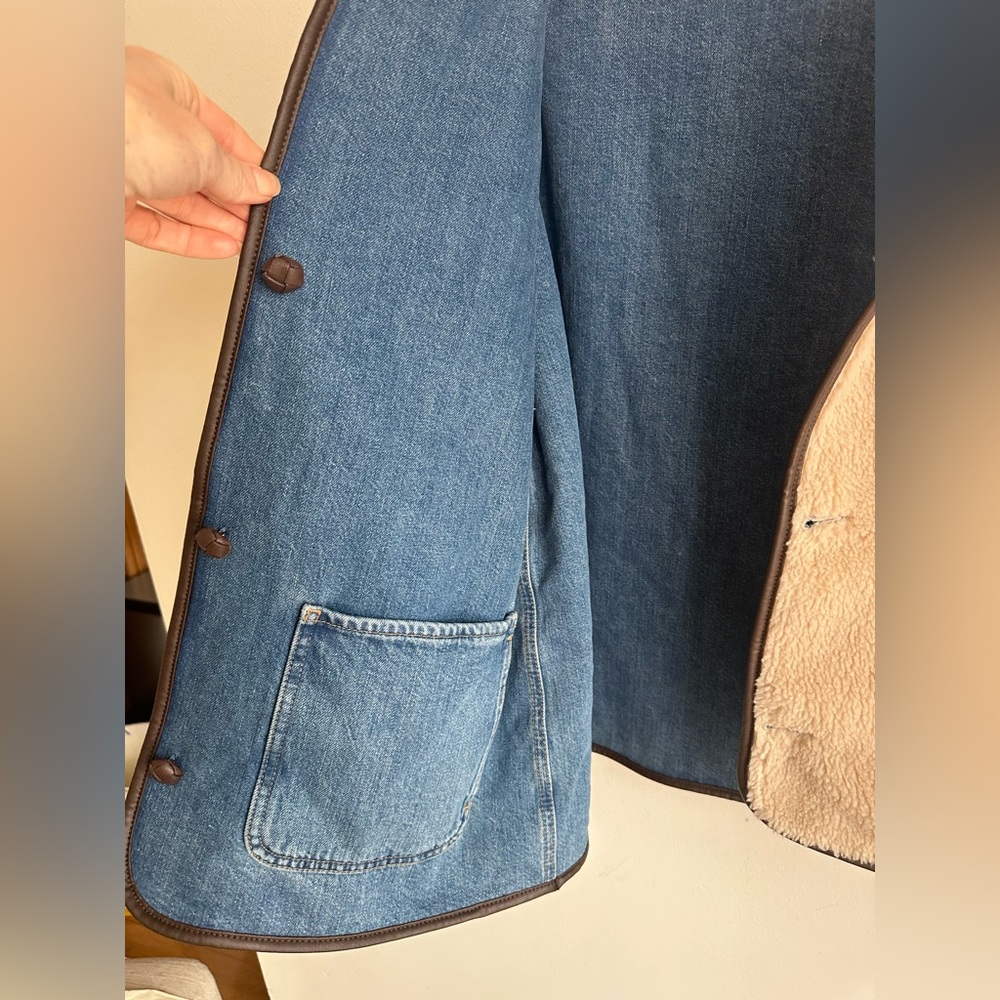 Madewell Reversible Denim & Sherpa Jacket - Picture 7 of 12